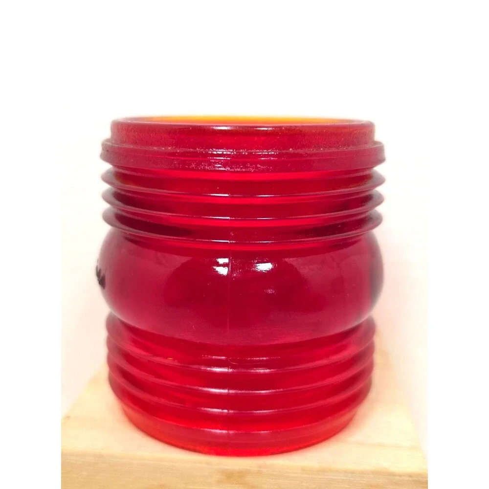 Dietz No. 40 Fresnel Lantern Globe Red Traffic Gard Antique Kerosene Glass
